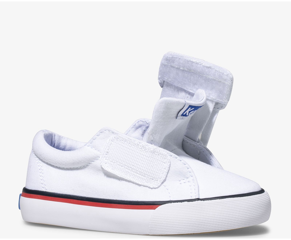 Zapatillas Keds Niños Blancas - Jump Kick Jr. Lona - 327-BXYKTZ